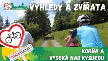 Korňa a Vysoká nad Kysucou: výhledy i zvířata na na cestách