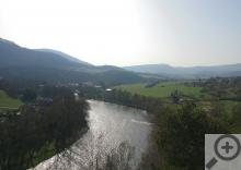 Výhled na řeku Ohři od zámku