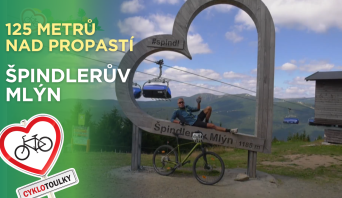 Standa Bartůšek letěl 125 metrů nad propastí! Cyklotoulky: Špindlerův Mlýn